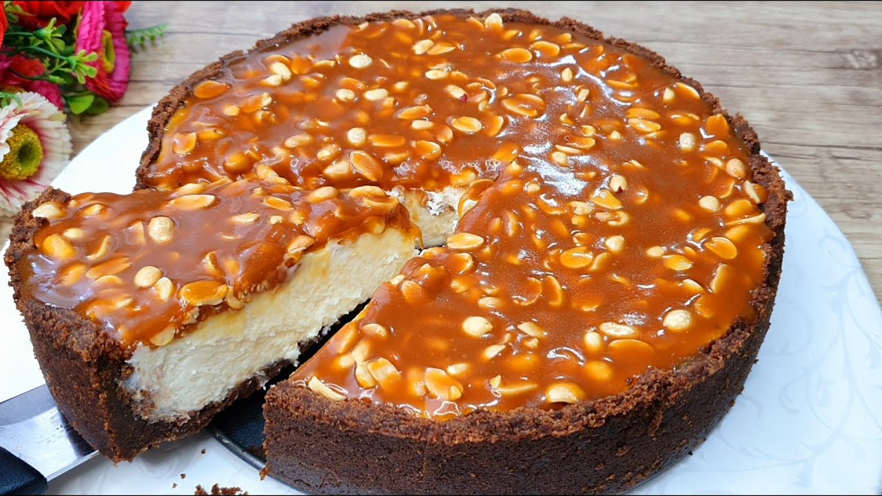 Бесподобное Лакомство ! Сникерс чизкейк. ширинлик  Сникерс чизкейк! PERFECT SNIKERS CHEESECAKE !