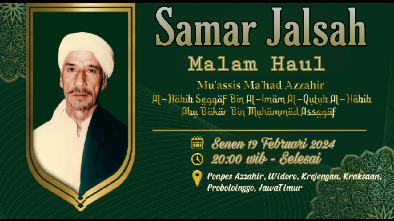 🔴[LIVE] JALSAH MALAM HAUL AL-HABIB SEGGAF BIN AL-HABIB ABUBAKAR ASSEGAF  19\02\2024