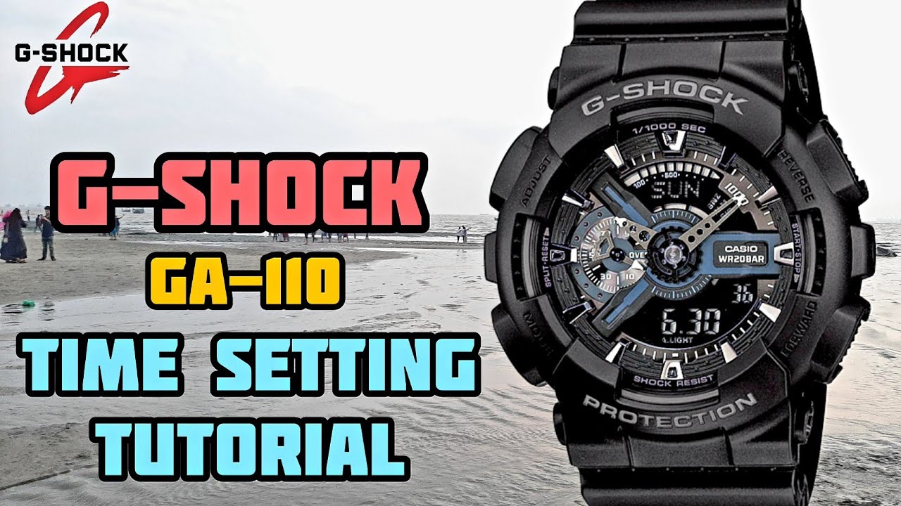 How to Set Time on Casio G-Shock GA-110 | Casio G Shock Time Setting | Watch Repair Channel