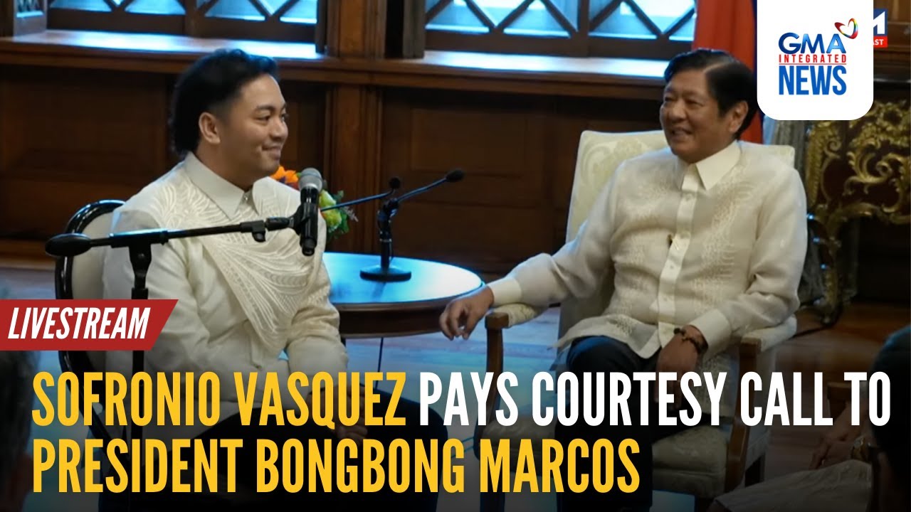 LIVE: Sofronio Vasquez pays courtesy call to Pres. Marcos (Jan. 8, 2025) | GMA Integrated News