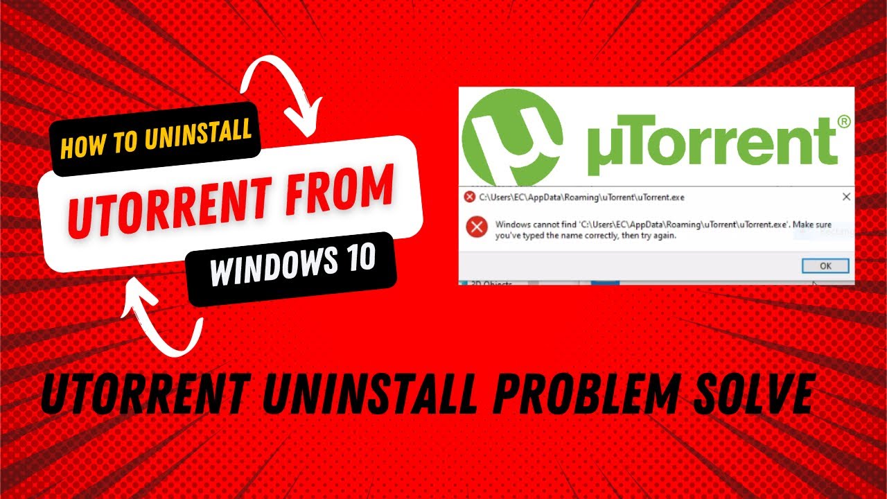 How to Uninstall Utorrent from Windows 10 - Remove Utorrent