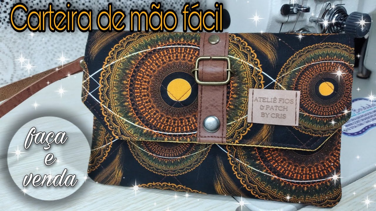 Como fazer uma Carteira de mão fácil,  rápida e que venda muito 🔥
