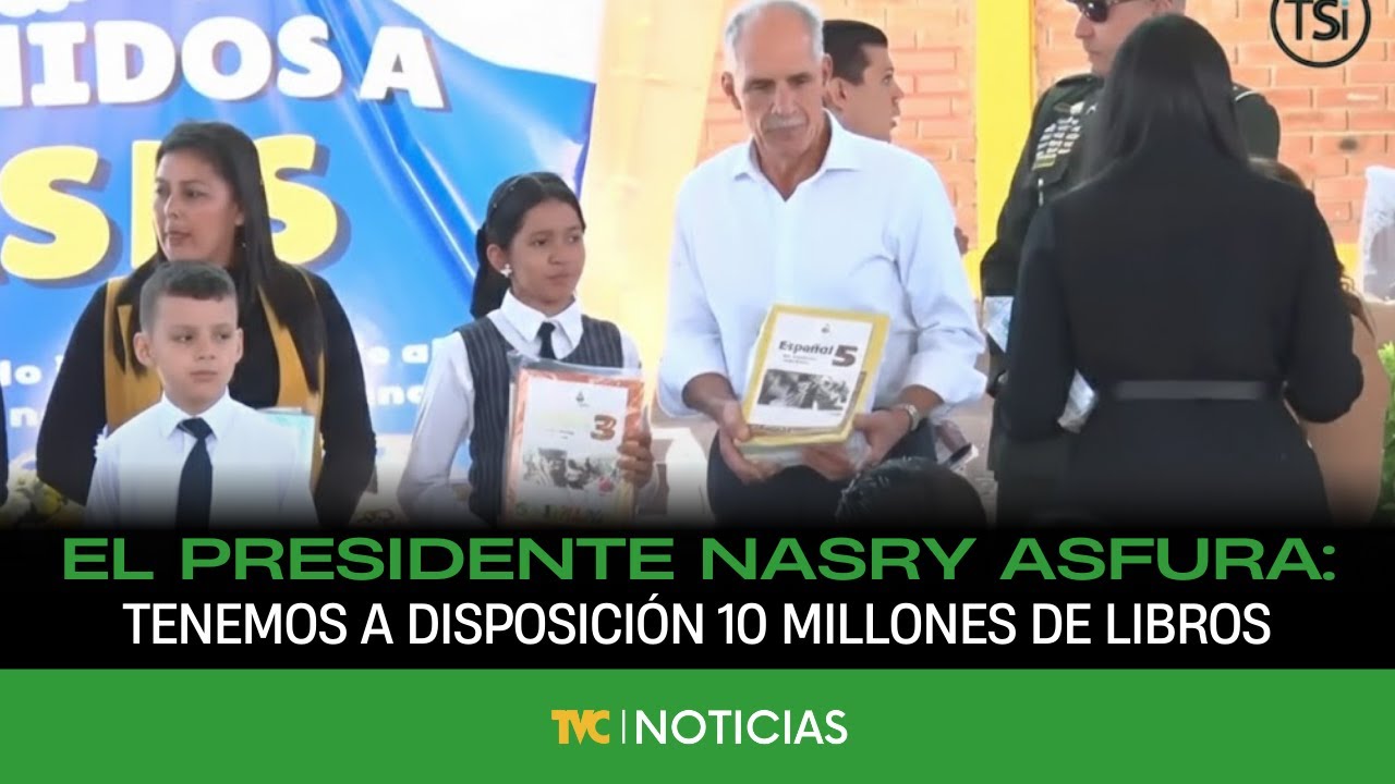 El presidente Nasry Asfura: Tenemos a disposición 10 millones de libros en los próximos años