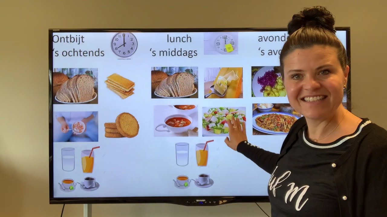 NT2  ‘s ochtends 's middags ontbijt avondeten crackers beschuit gehaktbal! TC4.3 6.10 #learndutch