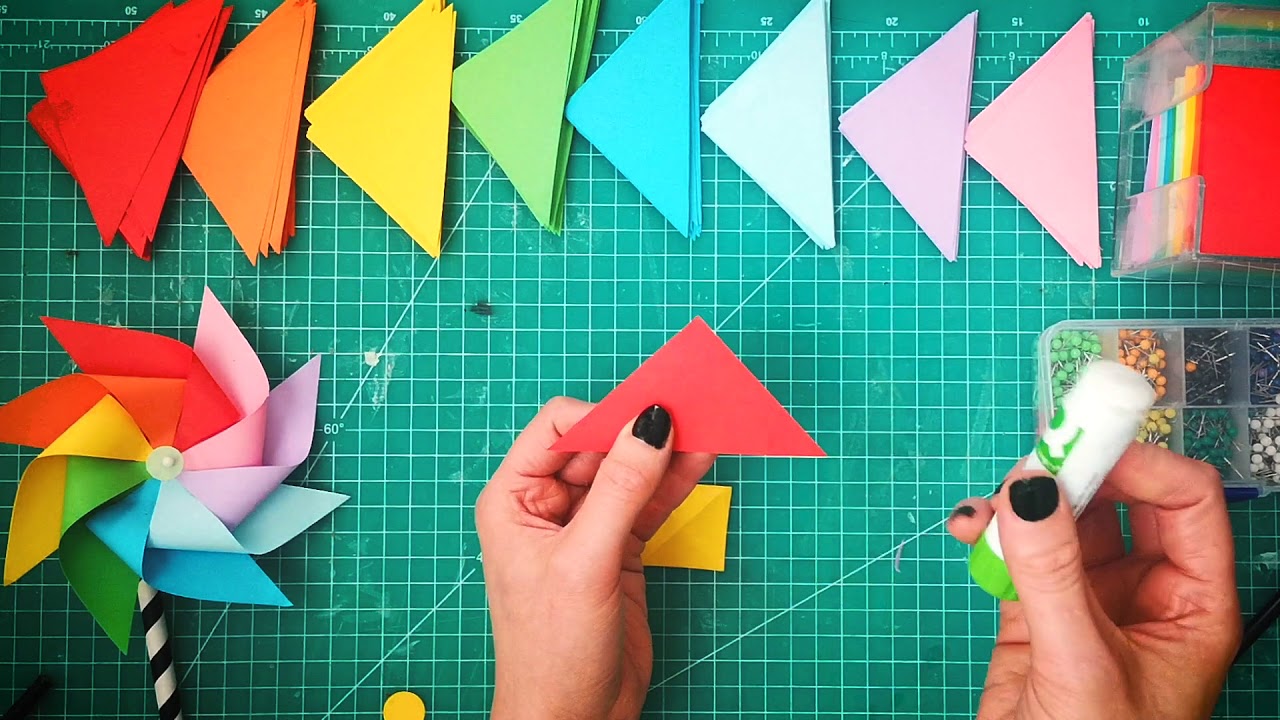 Youtube Makers Club and Bunty May Makes presents: How to make Pinwheels