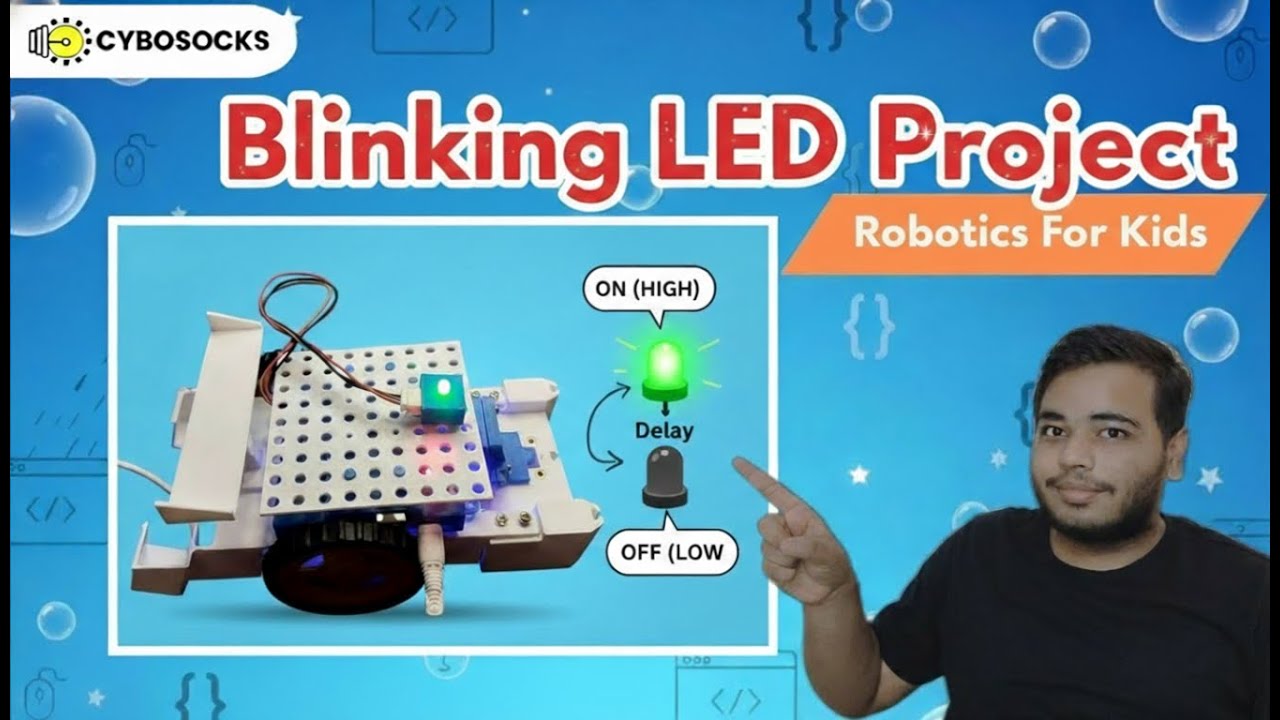 Blinking LED | How to Make Blinking LED | Robotics Projects | Robotics For Kids | Stem Education