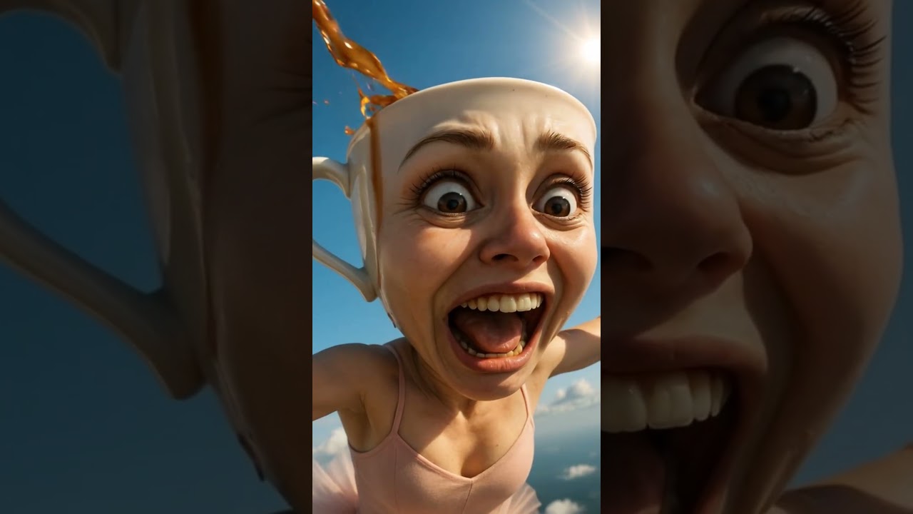 Personagens Brainrot Saltando de Paraquedas