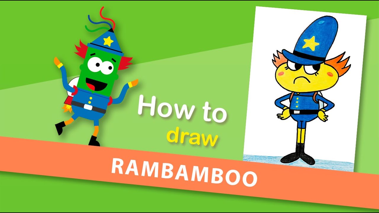 How to draw a police officer Rambamboo from 