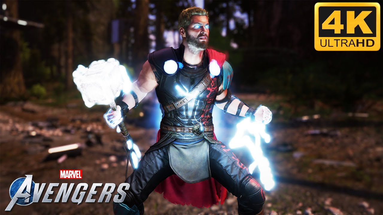 THOR RAGNAROK Combats Gameplay | Marvel's Avengers (4K 60fps)