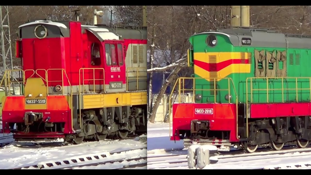 Тепловозы ЧМЭ3т-5519 и ЧМЭ3-2618