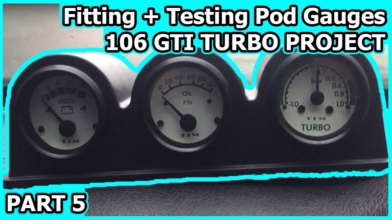 #5 Installing Pod Gauges [106 GTI]