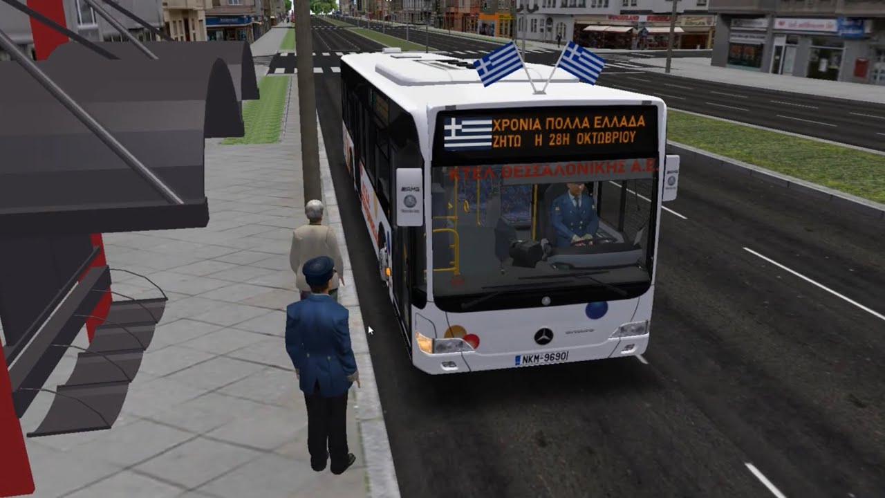 OMSI2 GR 🚌Mercedes Benz Citaro Facelift 2doors 🎨KTEL Thessalonikis 221🗺mossilva-BOLSAOIV