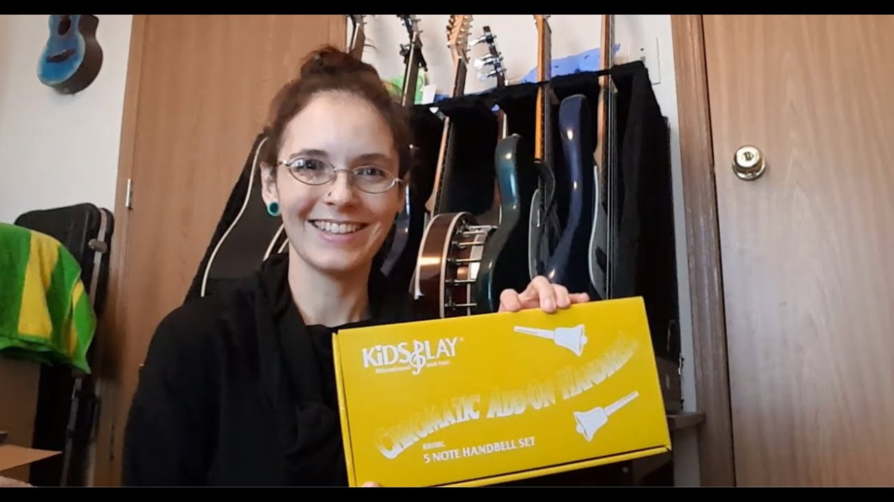 Unboxing Kids Play 25-Note Handbells from Rhythm Band