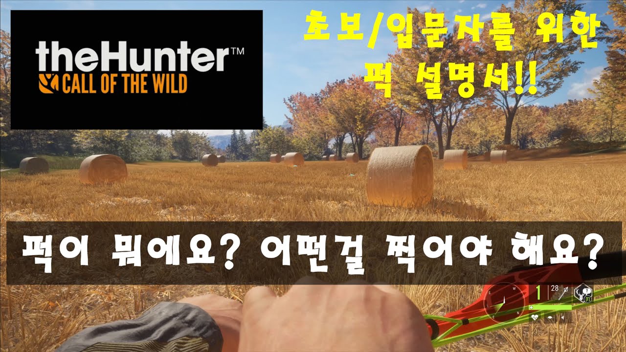 [4K]더 헌터 콜 오브 더 와일드 : 3. 퍽 설명서!! 초보/입문자를 위한 모든 것!!(The Hunter Call of the Wild)