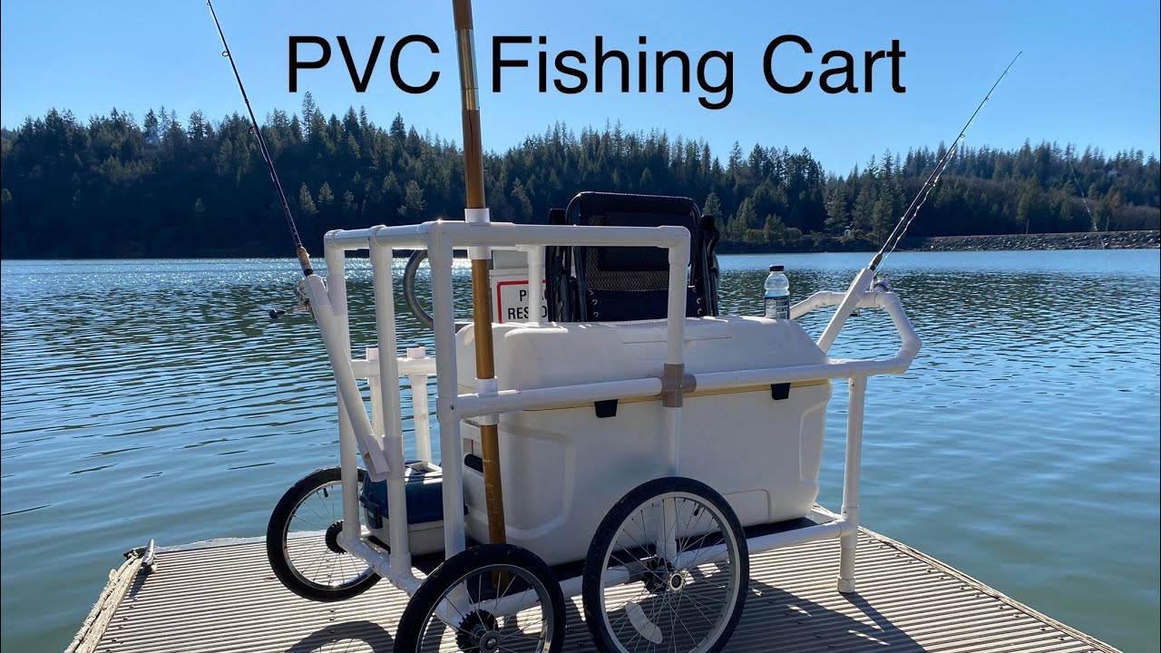 PVC Fishing Cart, full DIY video (off road setup) #FishingCart
