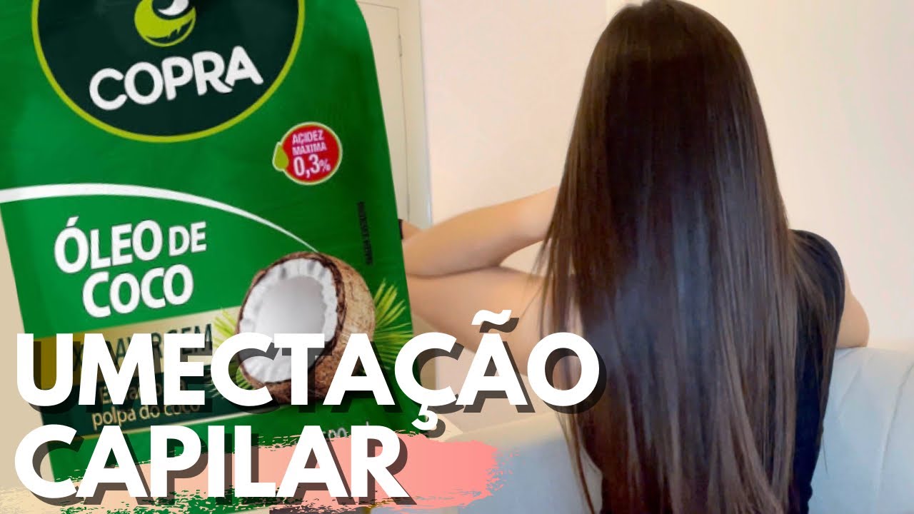 COMO FAZER A UMECTAÇÃO CAPILAR COM ÓLEO DE COCO 🥥