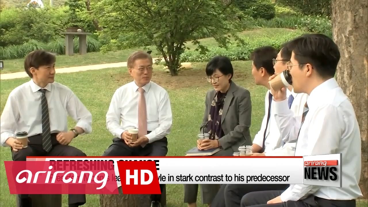 President Moon Jae-in's leadership style in stark contrast to his predecessor