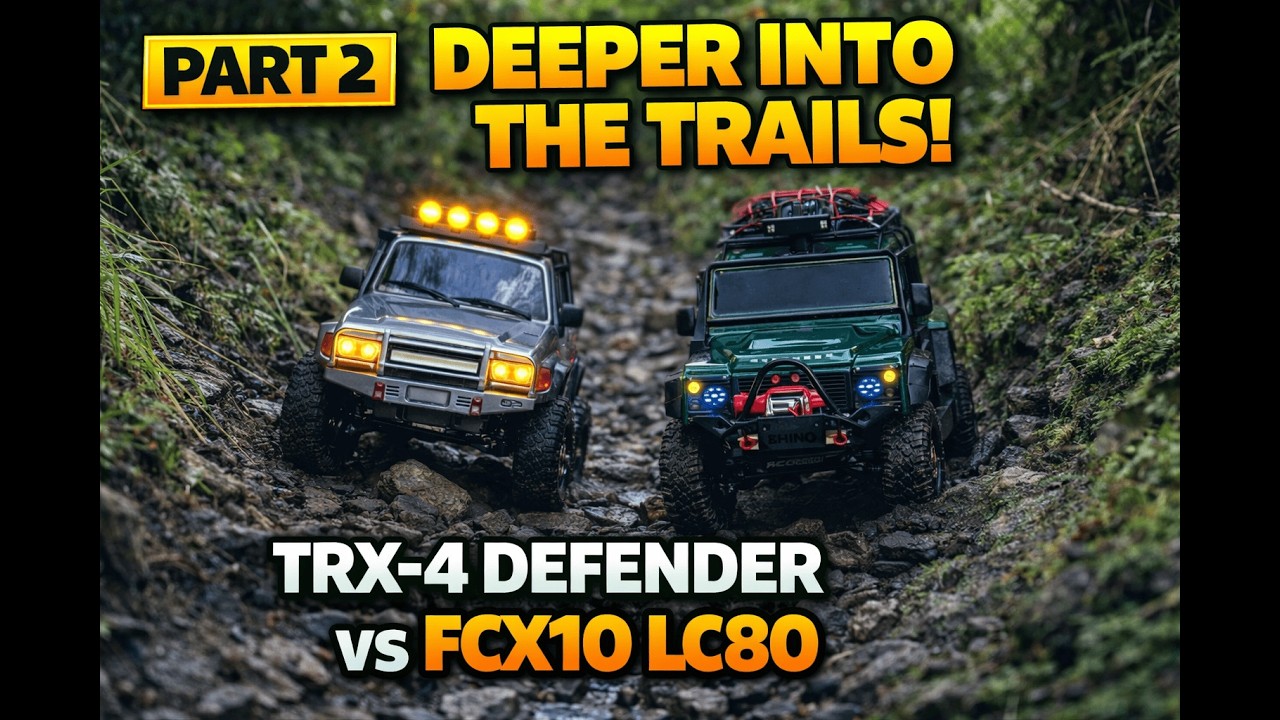 Deeper Into the Trails 🌲 | TRX-4 Defender & FCX10 LC80
