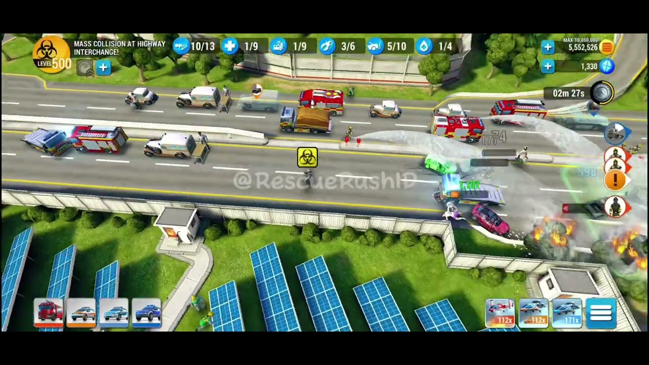 MASS COLLISION AT HIGHWAY INTERCHANGE❗️LEVEL500❗️EMERGENCY HQ GAMEPLAY STRATEGY