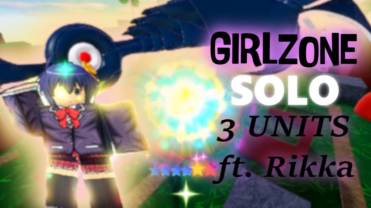 GIRLZONE SOLO ft. Rikka | Solo Gameplay | All Star Tower Defense Roblox