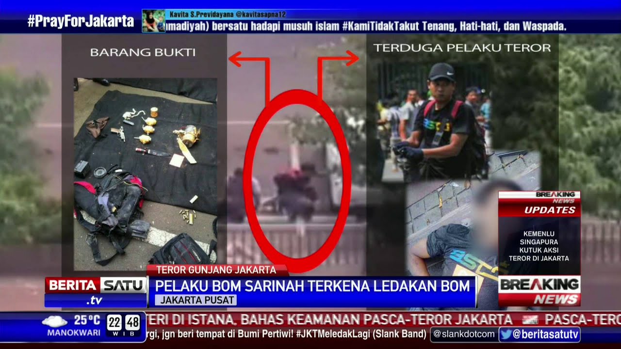 Melihat Wajah Pelaku Bom Sarinah dari Dekat