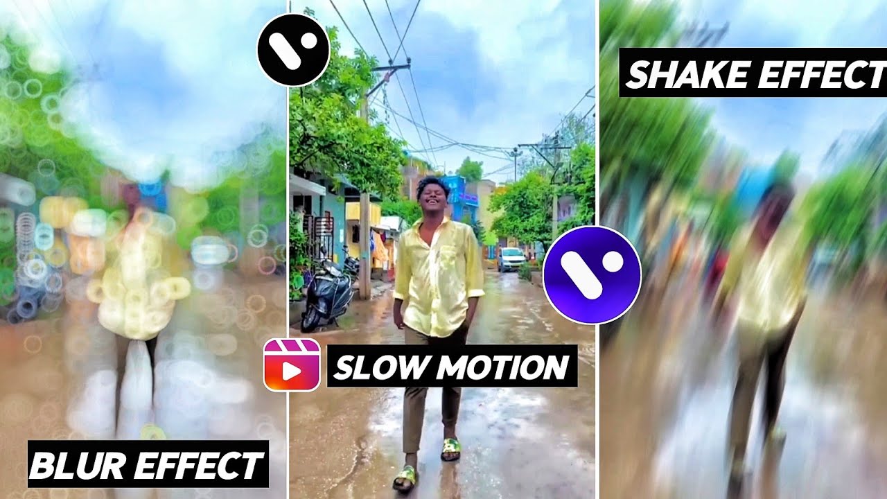 Slow Motion, Blur & Shake Effect | Vita app editing telugu | vita video editor