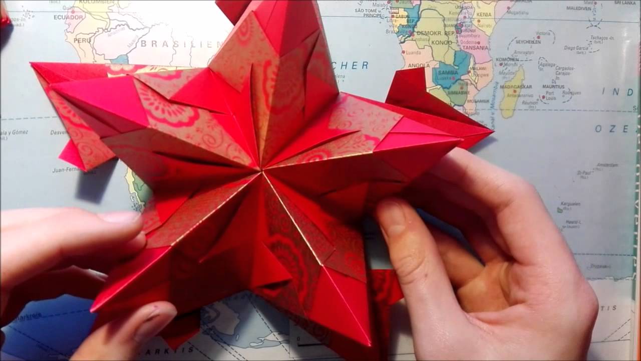 Tutorial: Origami Bascetta Stern zusammenstecken