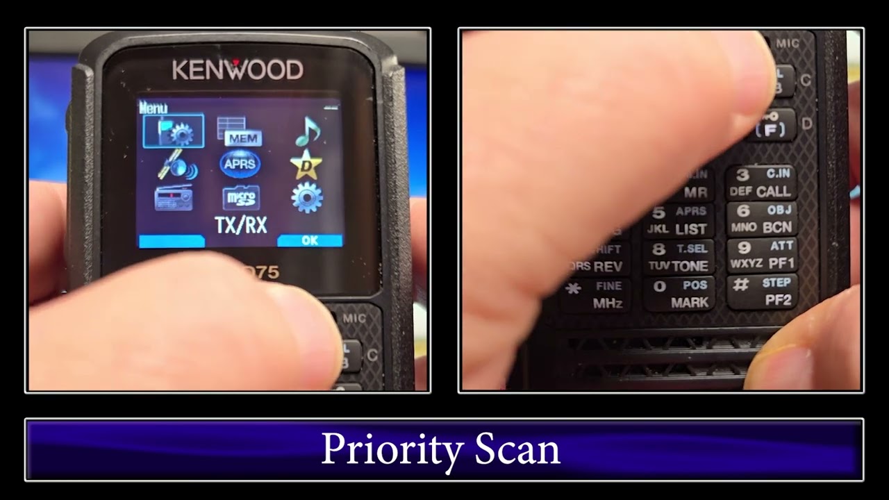Different Scans on the TH-D75A