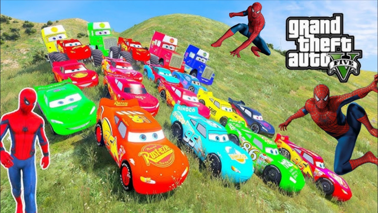 الرجل العنكبوت انقاذ باتمان Spider-Man Rescue batman vs iron man vs venom funny Game GTA 5 superhero