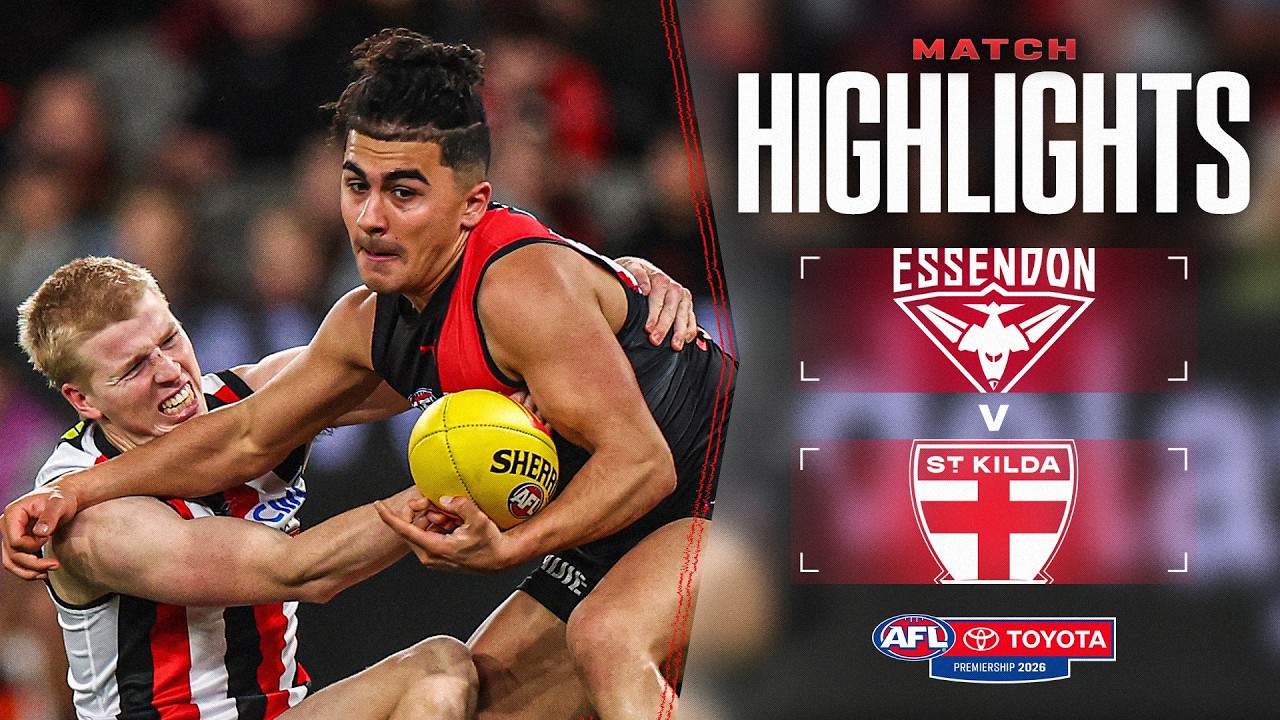 Essendon v St Kilda Highlights | Round 17, 2026 | AFL