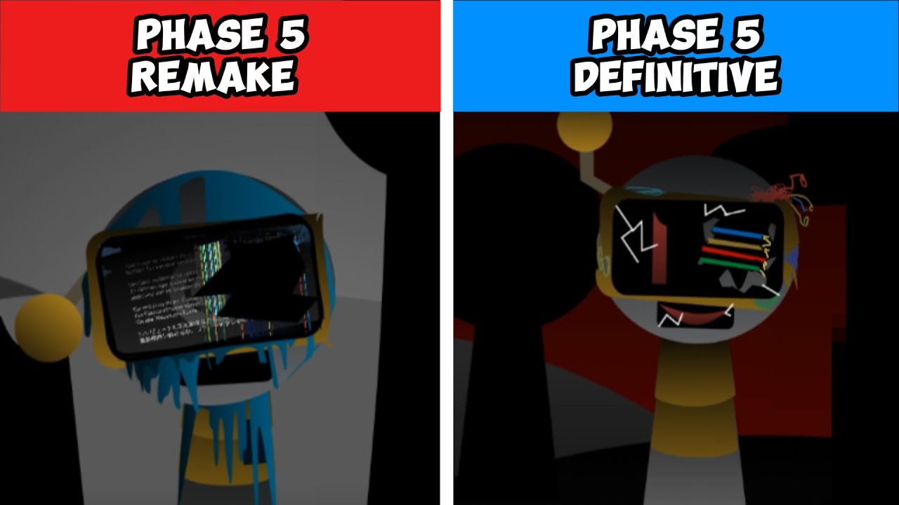 Incredibox Sprunki Phase 5 Remake vs Phase 5 Definitive