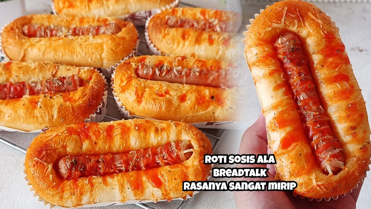 TUTORIAL YANG BAIK DAN BENAR MEMBUAT ROTI SOSIS ALA BAKERY