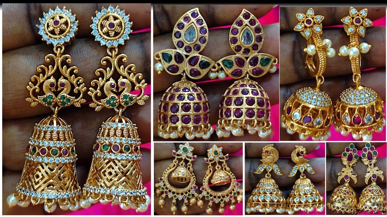 Antique Finish Jimikki Earrings In Offer Price- 9884477450 WhatsApp 