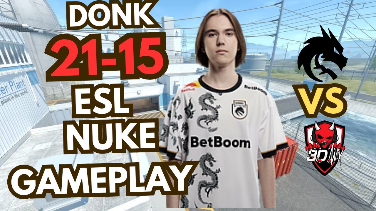 CS2 POV | Spirit Donk Game Play   vs 3DMAX (Nuke) @ ESL Pro League Season 20  | Donk Cs