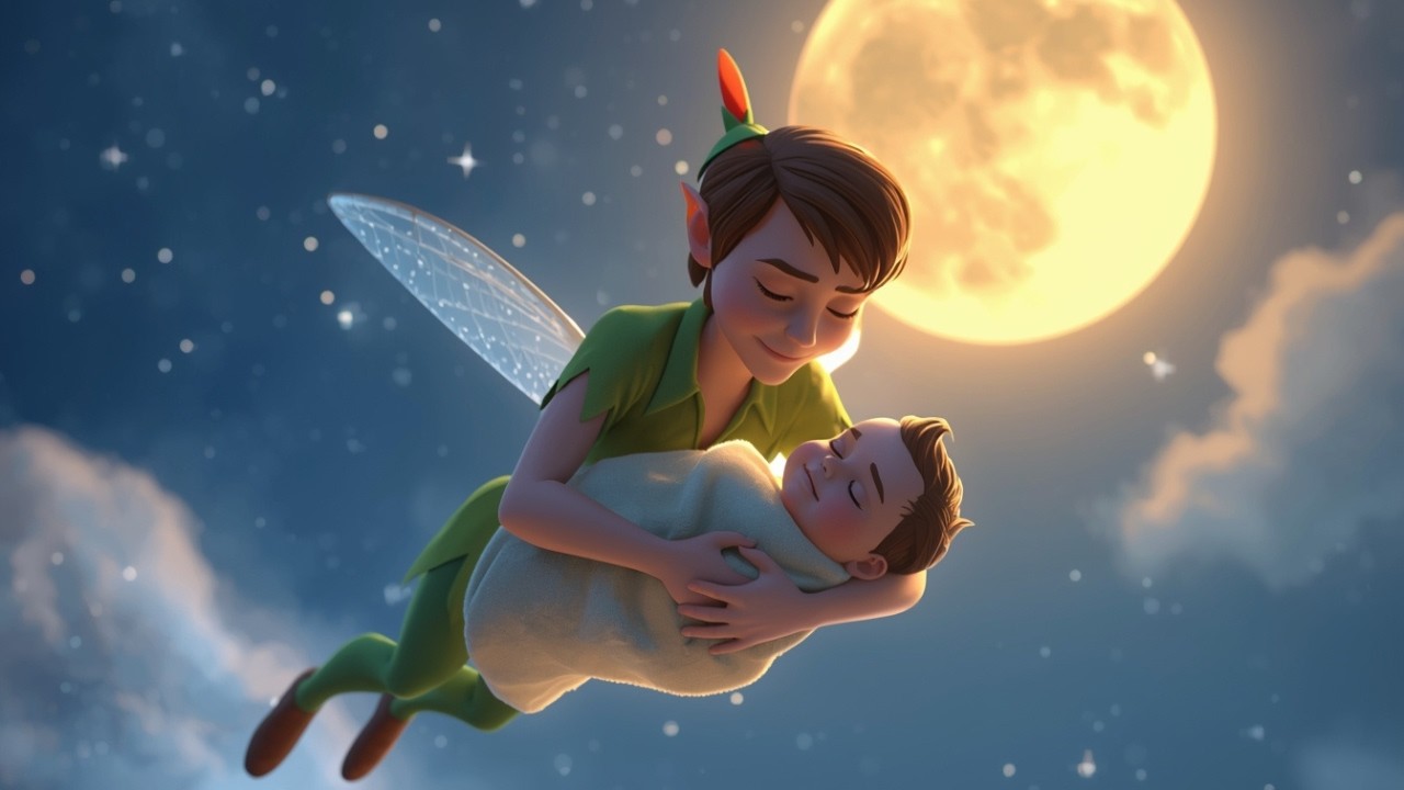 Gentle Neverland Lullaby: Magical Peter Pan Bedtime Music for Baby Sleep