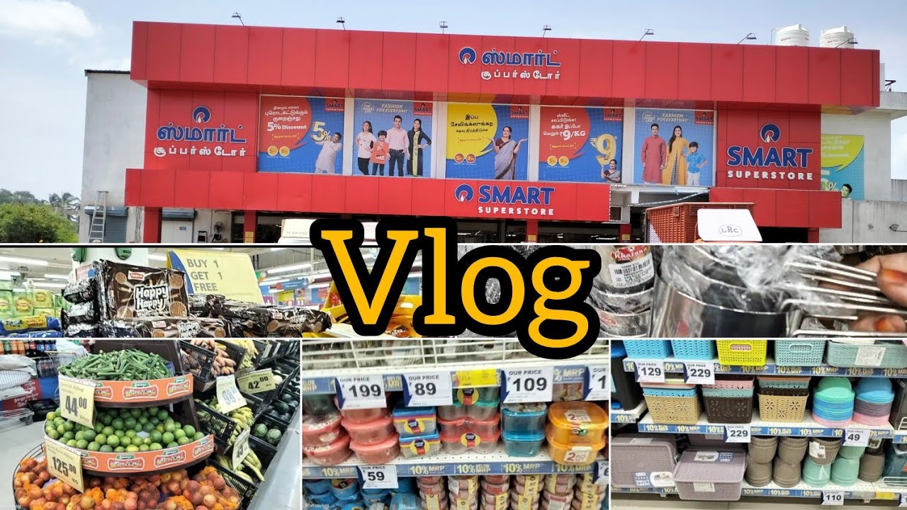 Cuddalore Smart Supermart Visit // Reliance Supermarket vlog #portosvlog