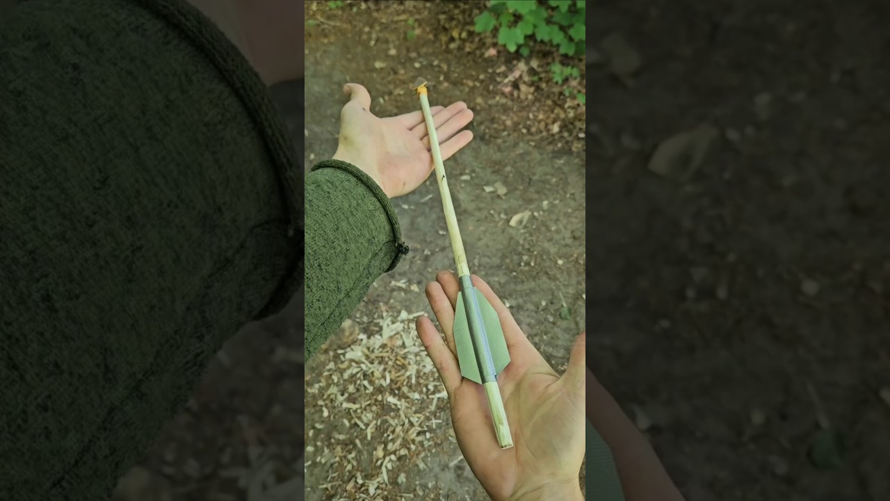 Herstellung von Bolzen f&uuml;r die Holzarmbrust #survival #primitive #skills