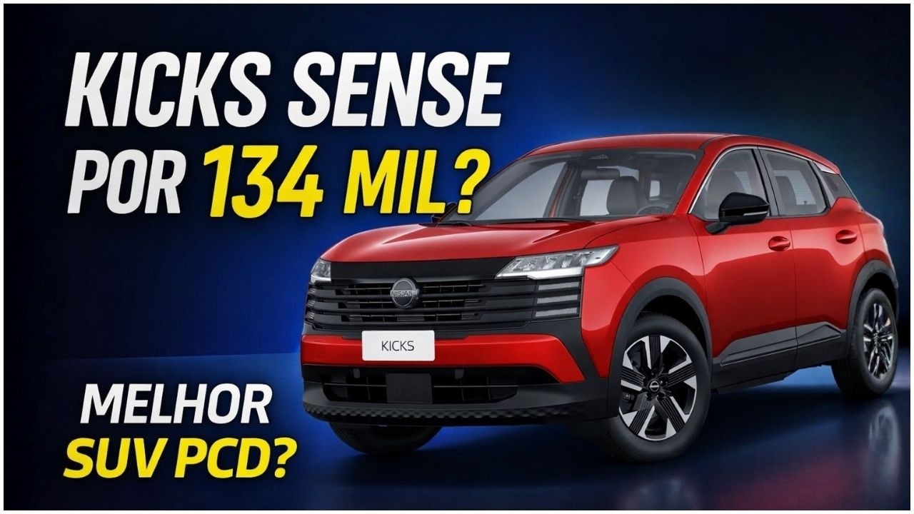 NISSAN KICKS SENSE PCD POR R$134 MIL! O MELHOR SUV DA CATEGORIA?