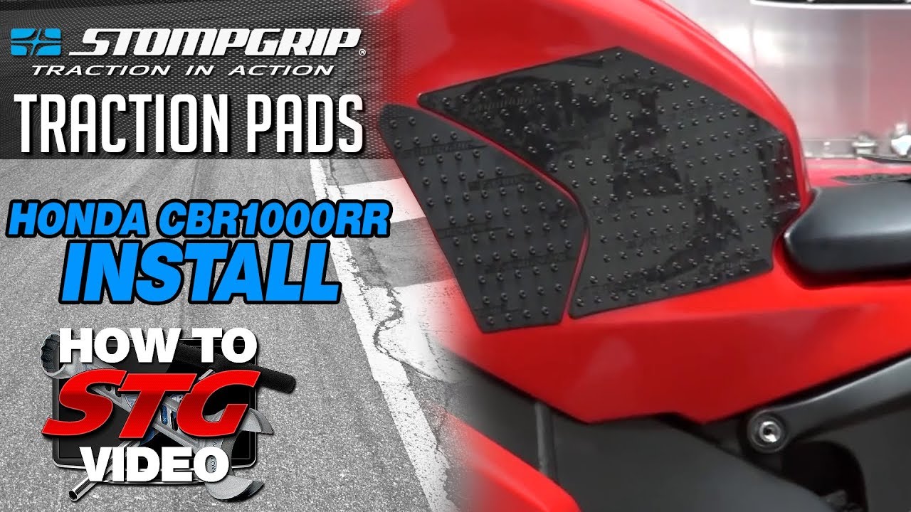 How to Install Stompgrip Traction Pads on the Honda CBR1000RR from Sportbiketrackgear.com