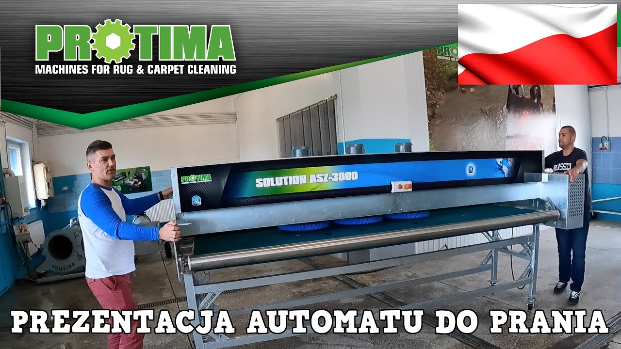 Automat do prania dywanów Solution ASZ 3000 - PREZENTACJA dla www.wyczyśćdywan.pl z Torunia