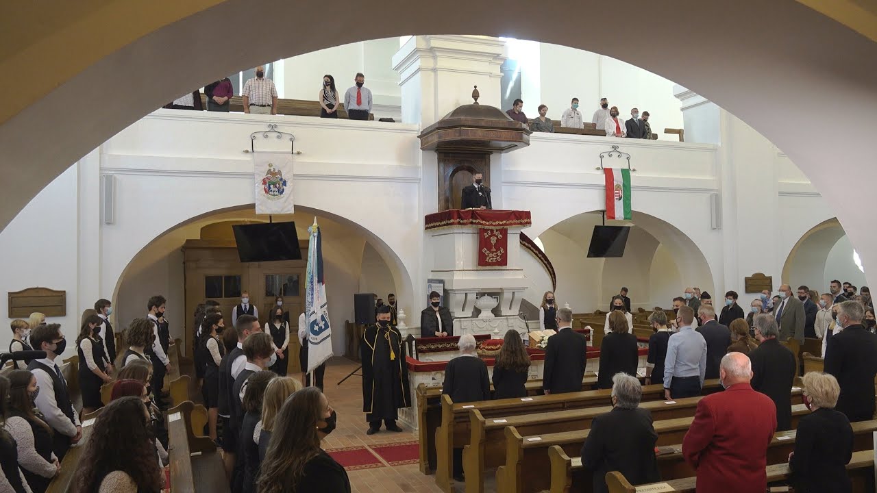 Ballagási  istentisztelet a Mezőtúr-Belvárosi Református Nagytemplomban 2021. május 15