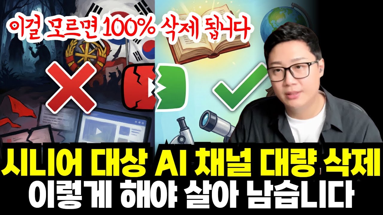시니어 대상 AI채널 대량 삭제속 살아남는 방법