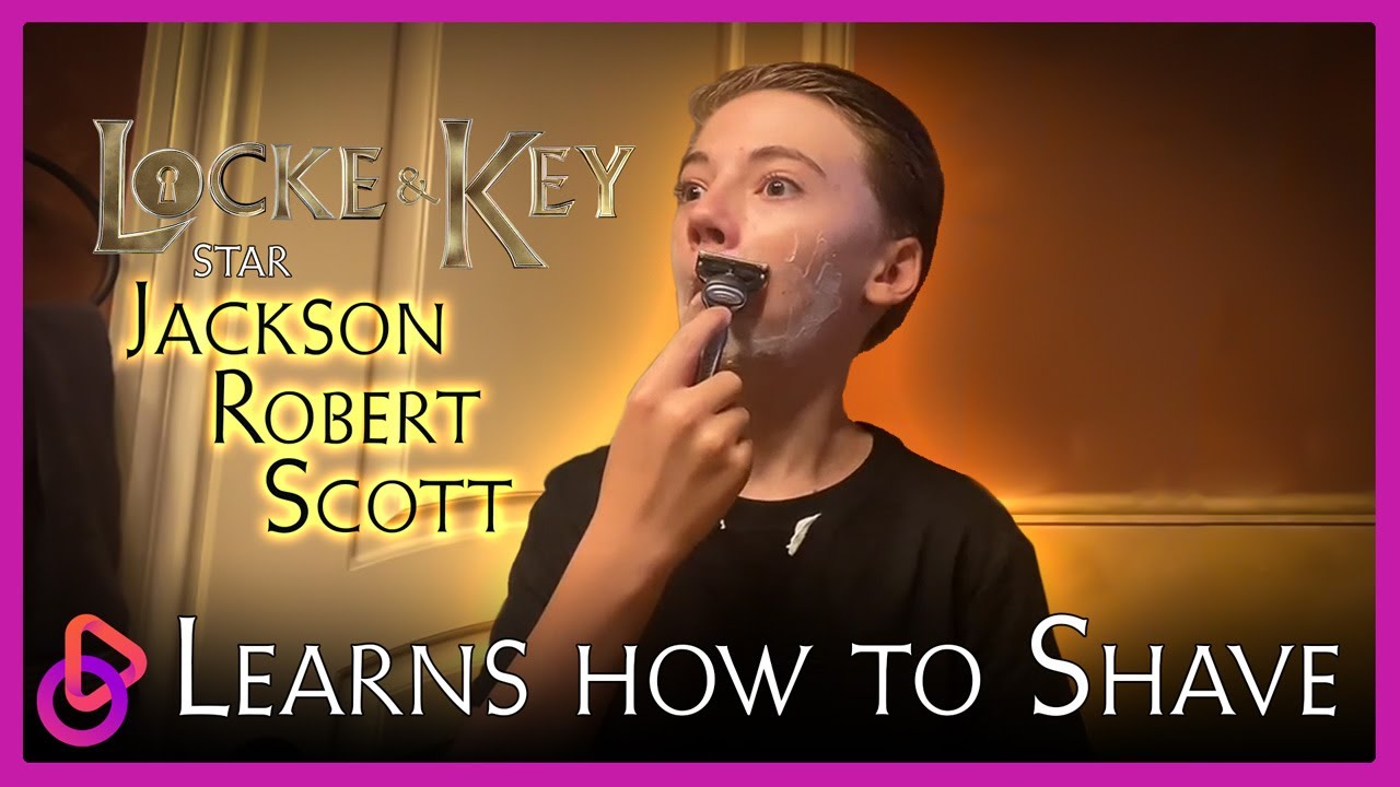 Jackson Robert Scott Learns to Shave | Preparing for the Locke & Key 2 Premiere