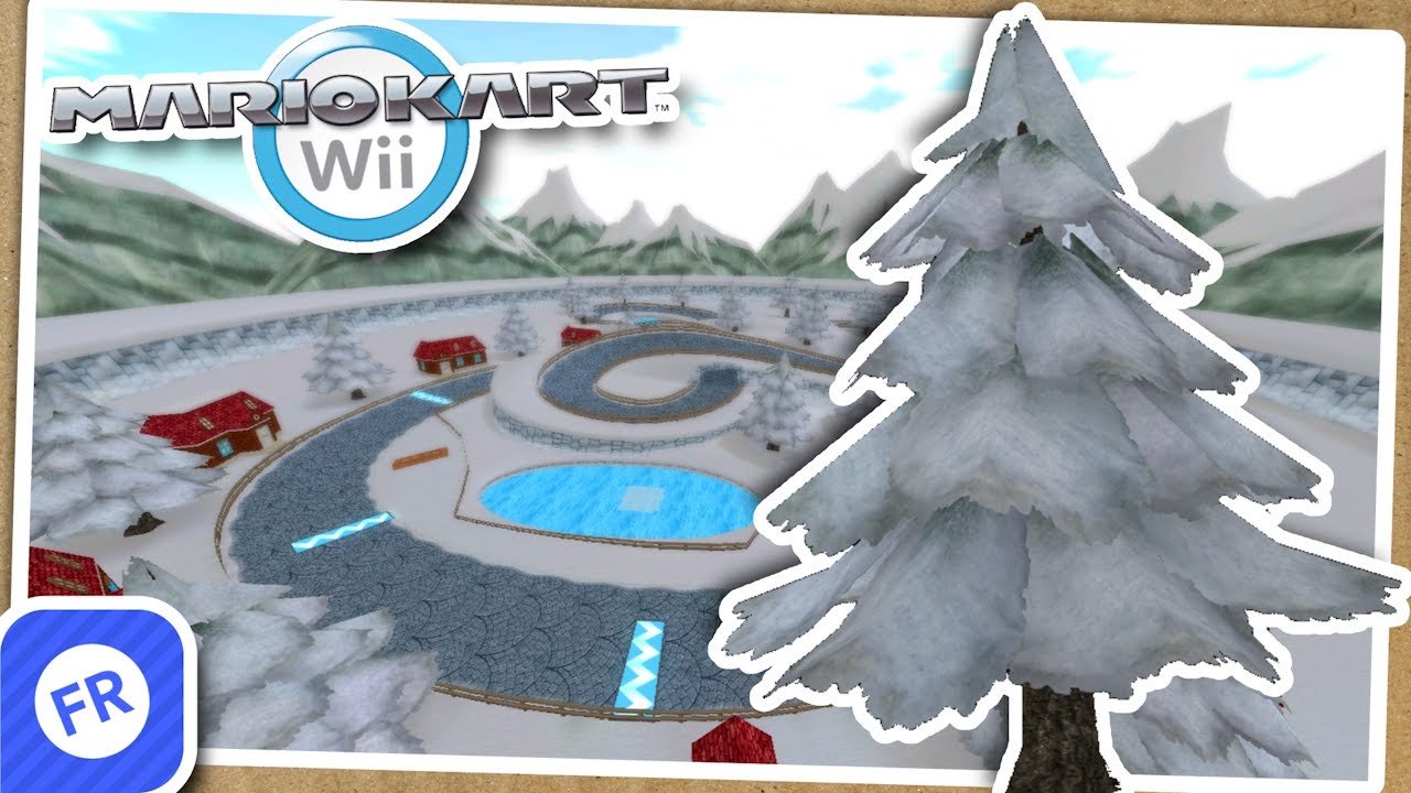 Snowy Loop in Mario Kart Wii! (Custom Track v2.0 Update)