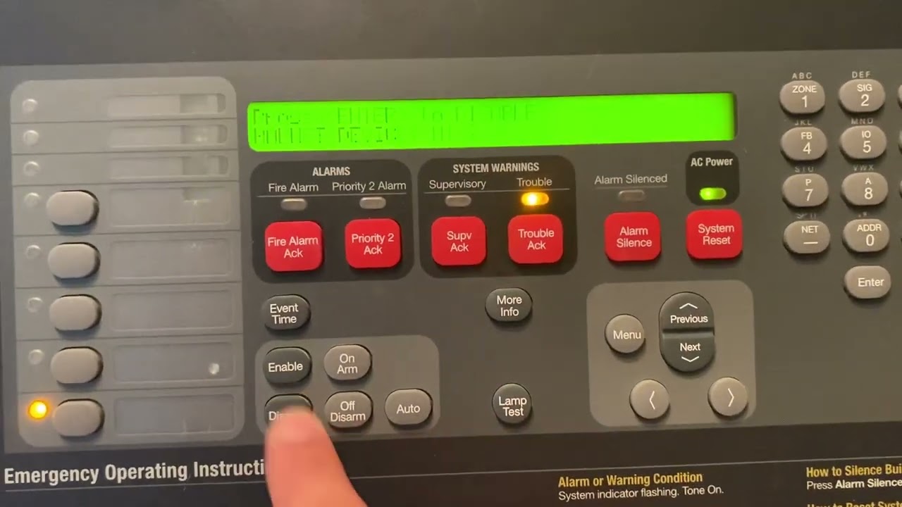 How to disable a point on a Simplex 4100ES