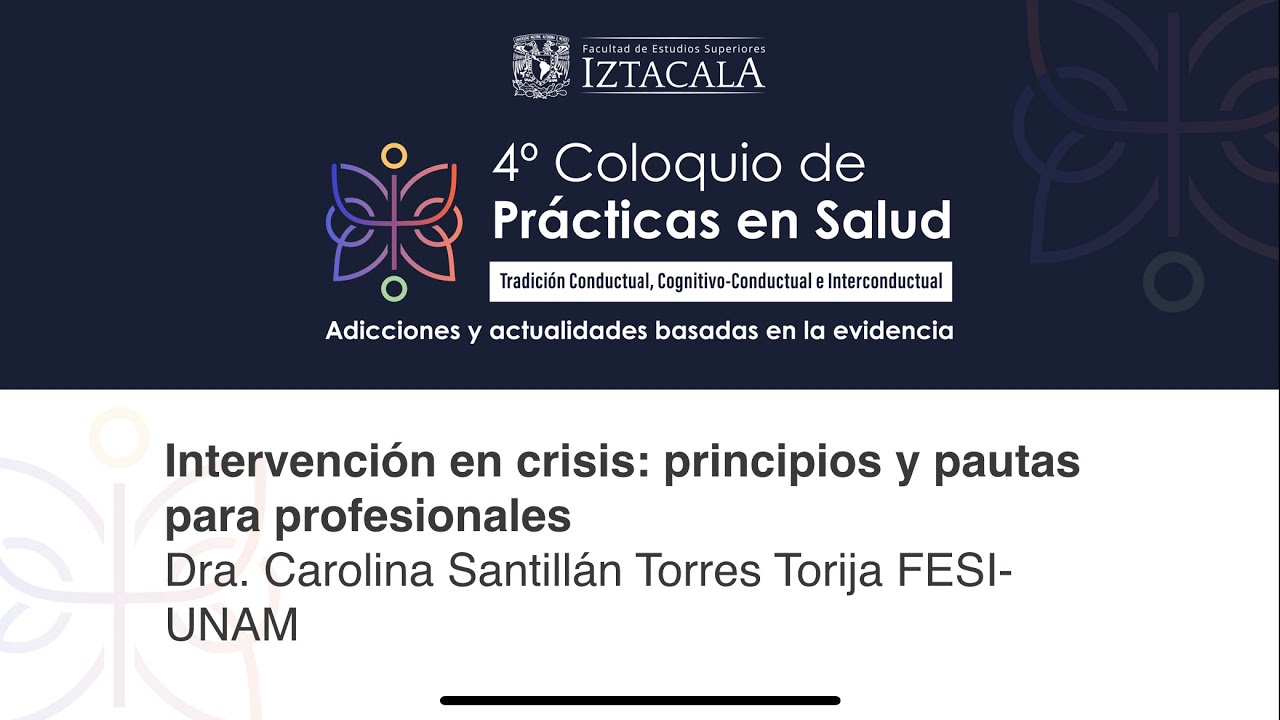 Intervención en Crisis, Principios y Pautas.