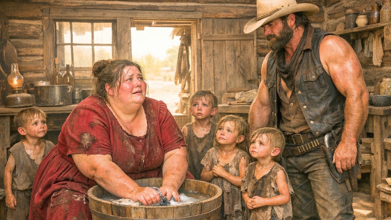 « Je ne suis qu’une grosse blanchisseuse » murmura-t-elle — la réponse du cowboy changea son destin.
