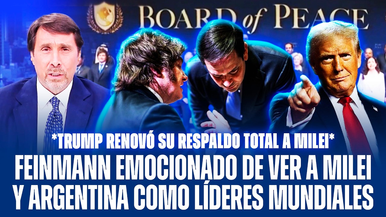 FEINMANN EMOCIONADO DE VER A MILEI Y ARGENTINA COMO LÍDERES MUNDIALES