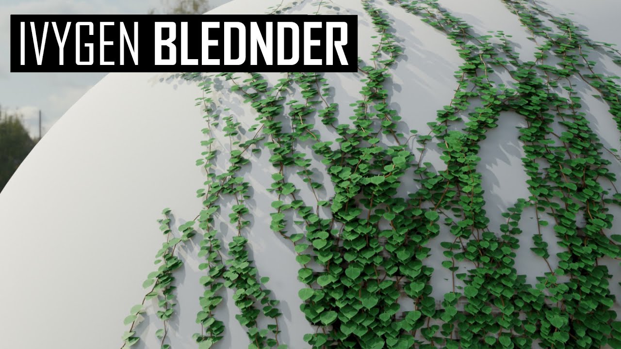 Встроенный в Blender IvyGen — это ПРОСТО И БЫСТРО | Обучающее видео