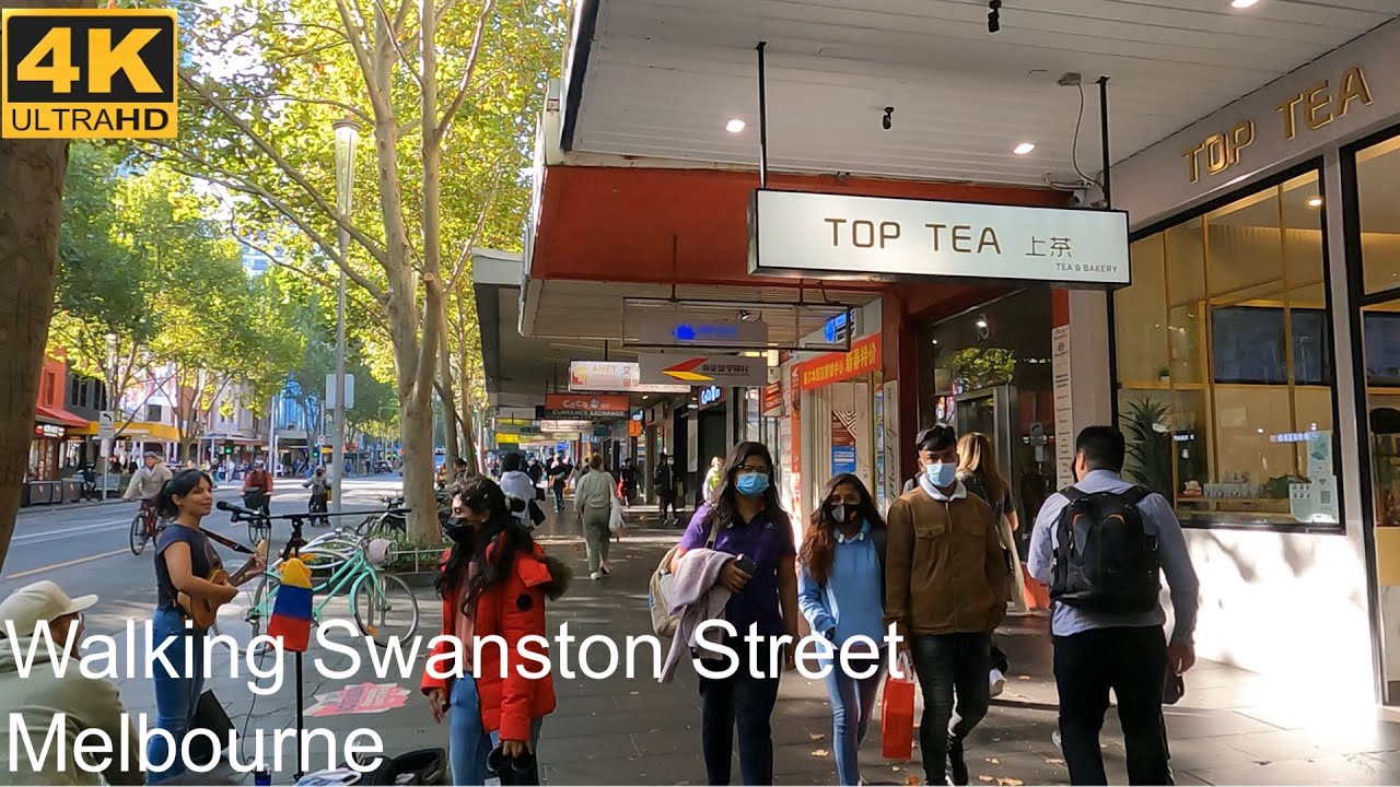Walking Swanston Street | Melbourne Australia | 4K UHD